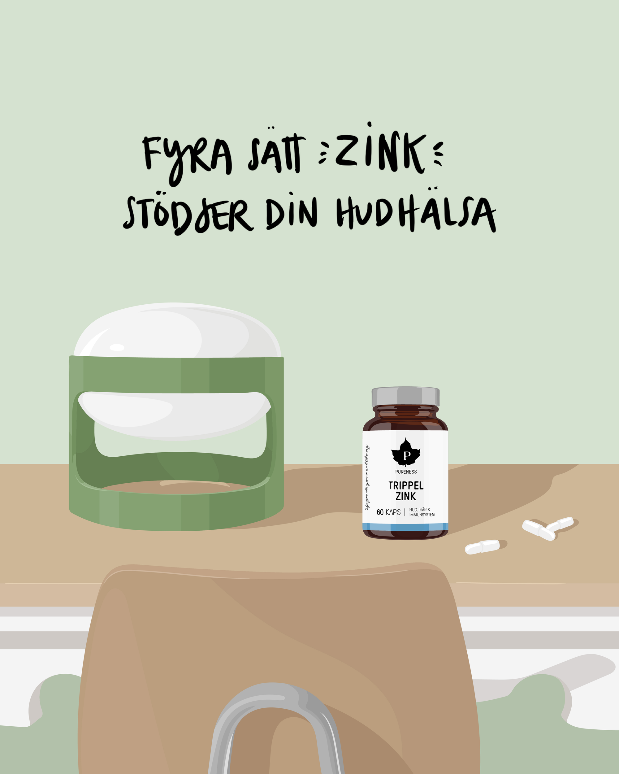 4 sätt som zink stödjer din hudhälsa
