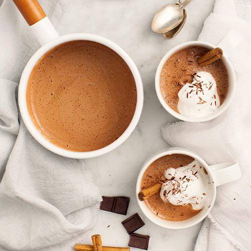 Boostande varm choklad