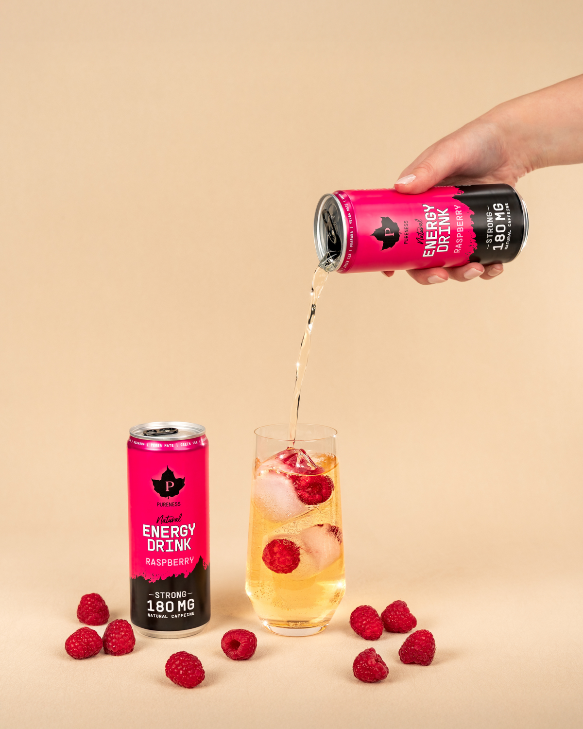Natural Energy Drink Raspberry - 330 ml