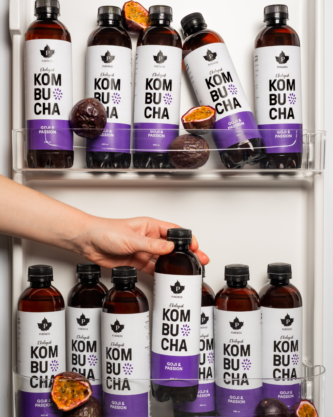 Ekologisk Kombucha Goji & Passion - 400 ml