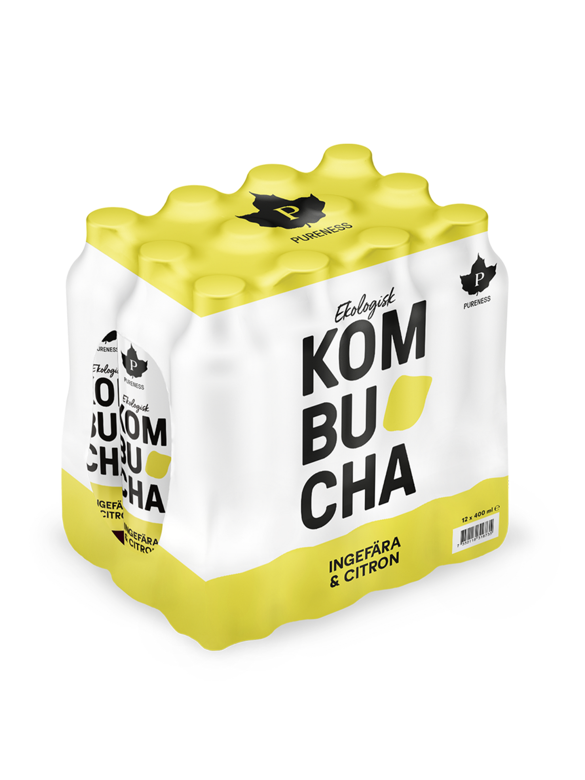 Ekologisk Kombucha Ingefära & Citron 400 ml x 12st