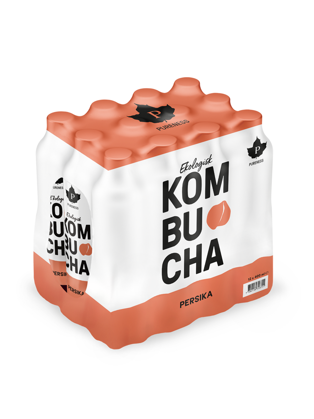 Ekologisk Kombucha Persika 400 ml x 12st