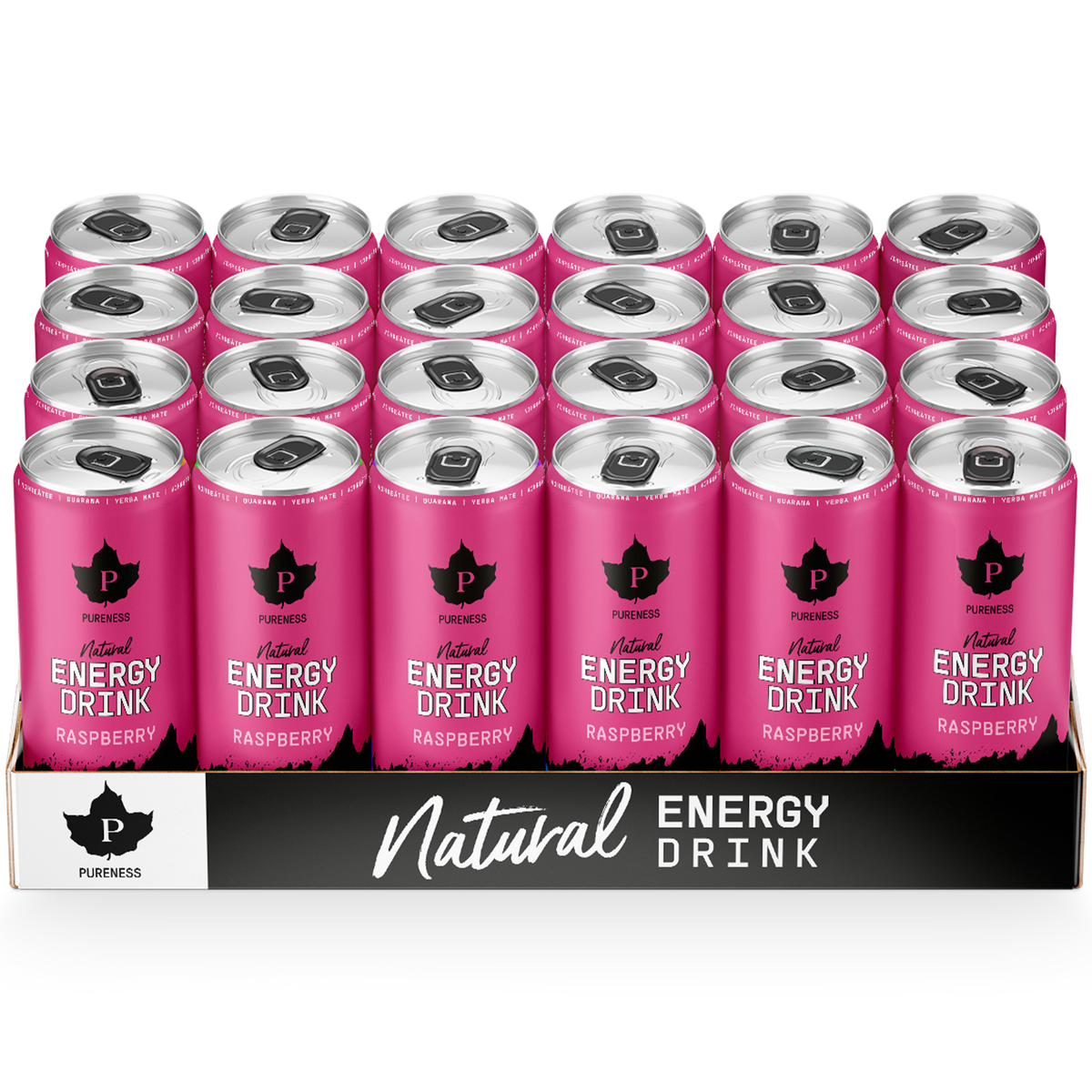 Natural Energy Drink Raspberry - 330 ml x 24st