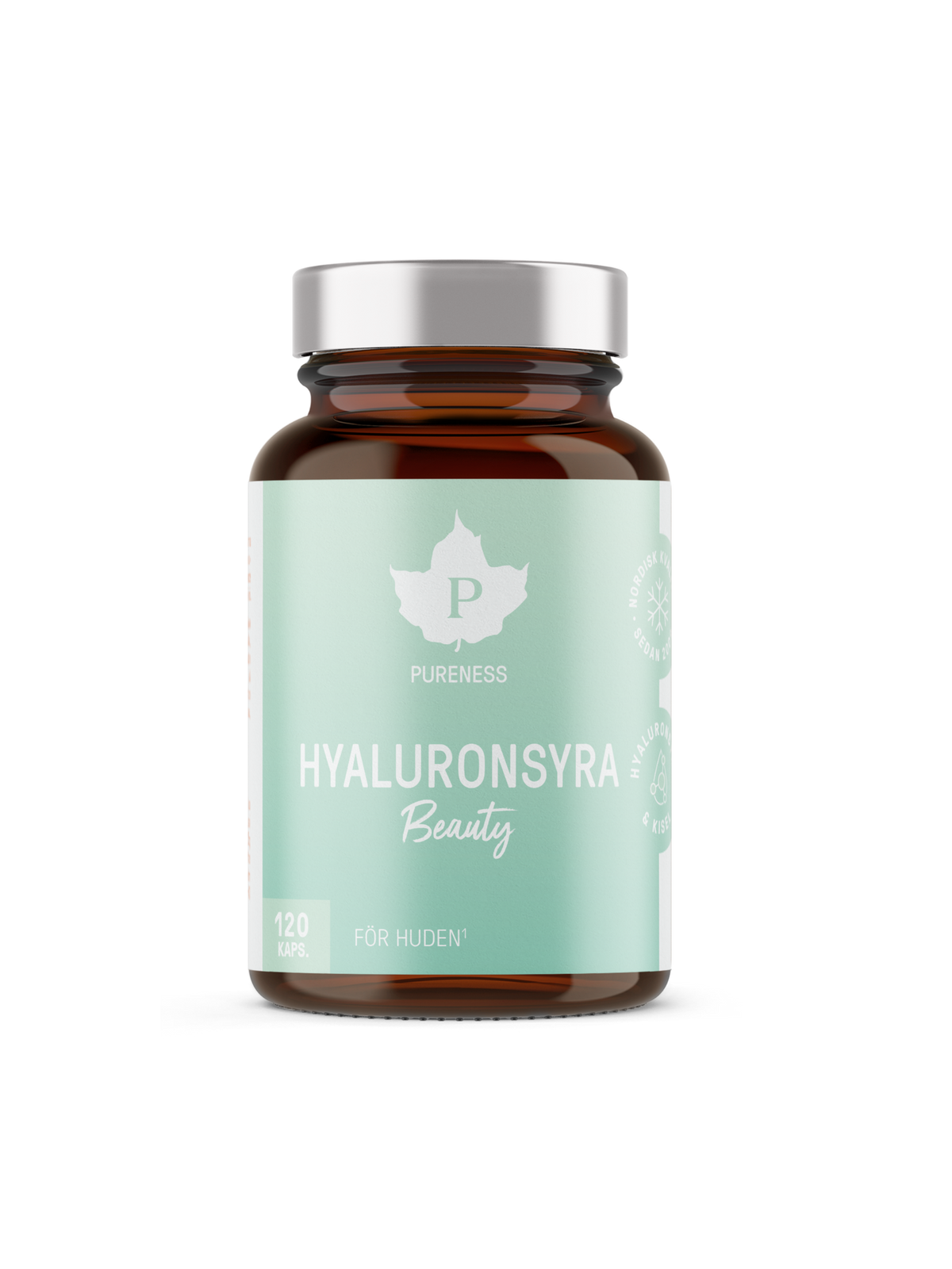 En burk hyaluronsyra utan bakgrund