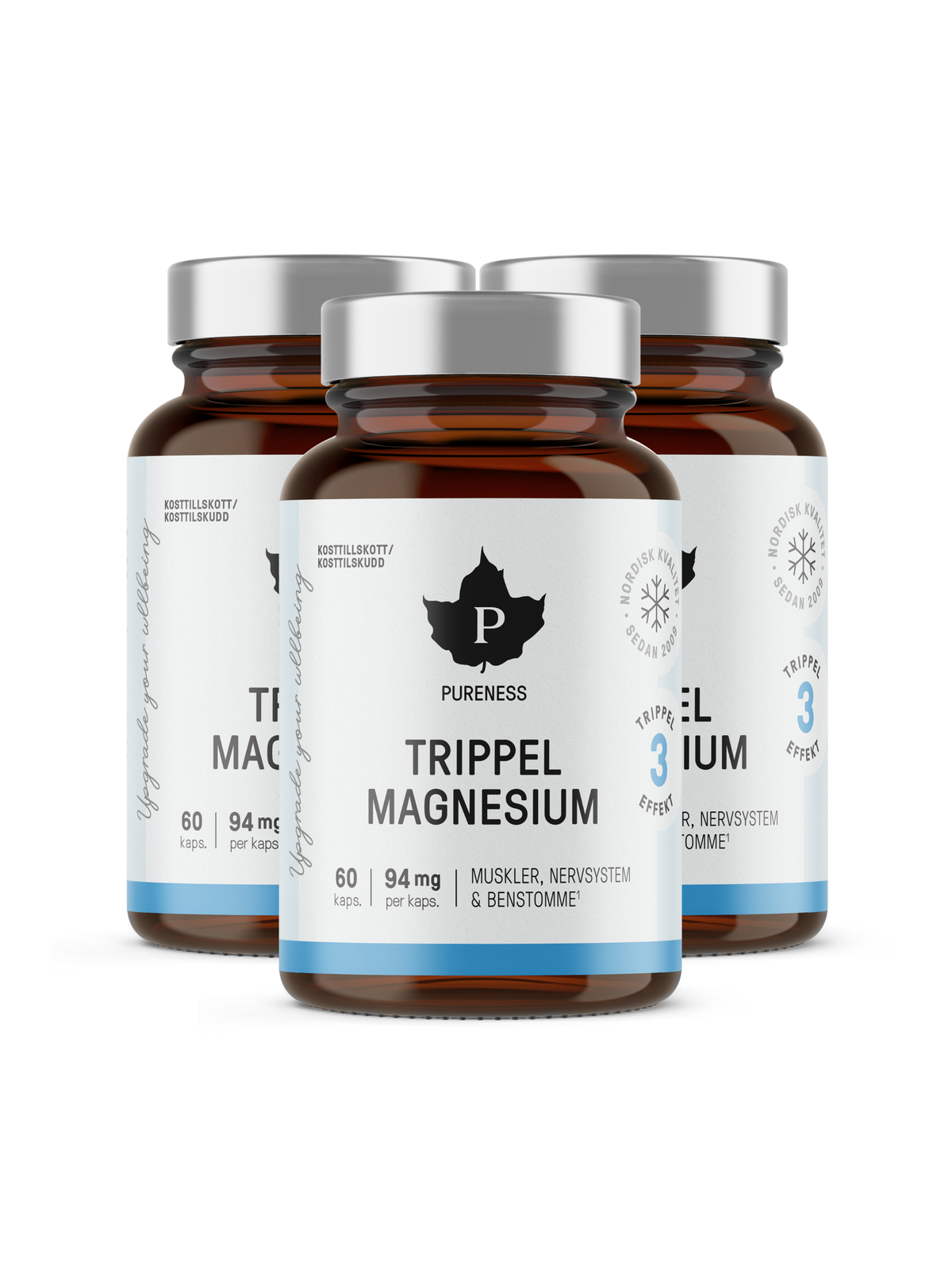 Trippel Magnesium 120 kapslar - 3-Pack