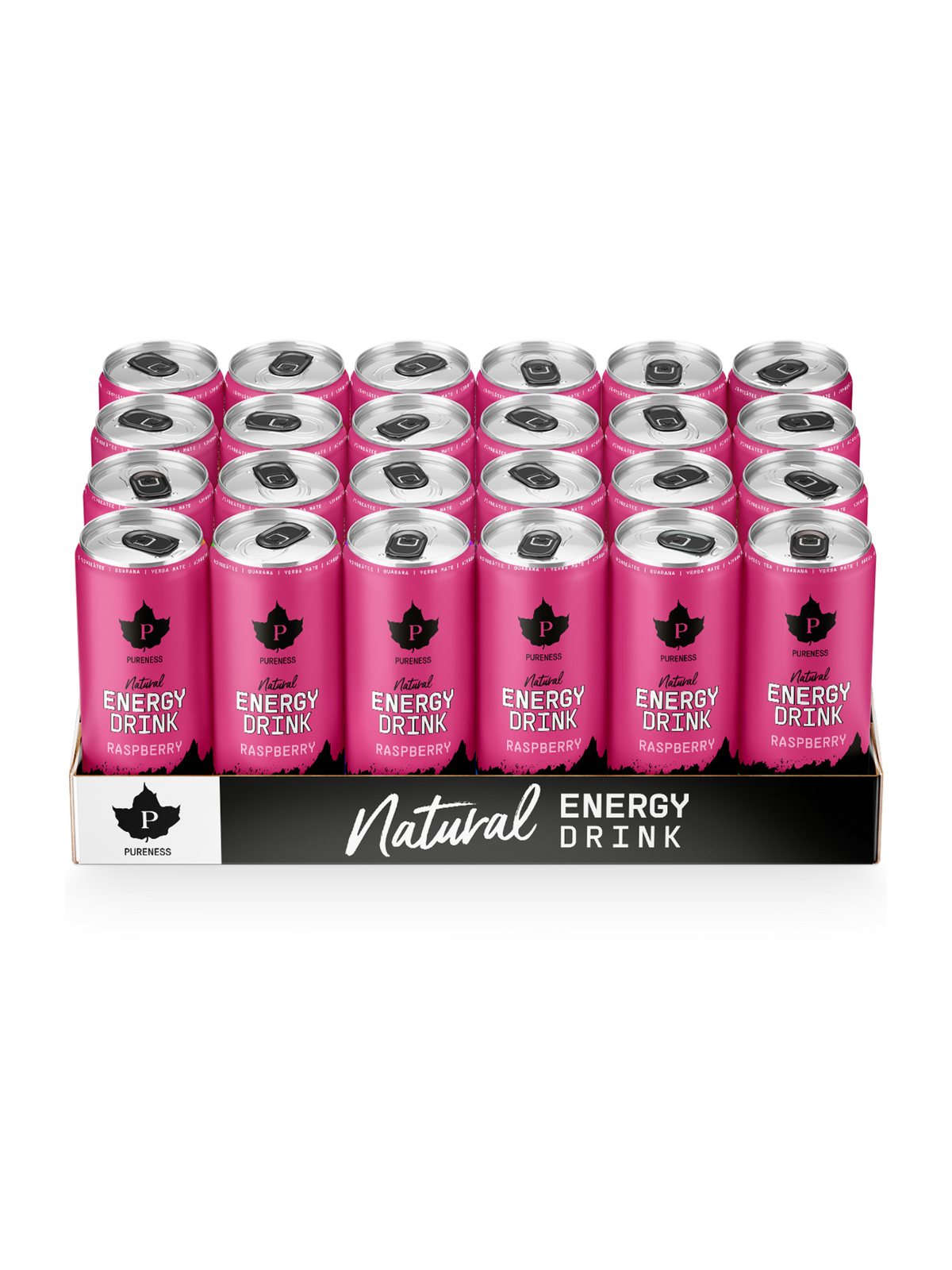 Natural Energy Drink Raspberry - 330 ml x 24st