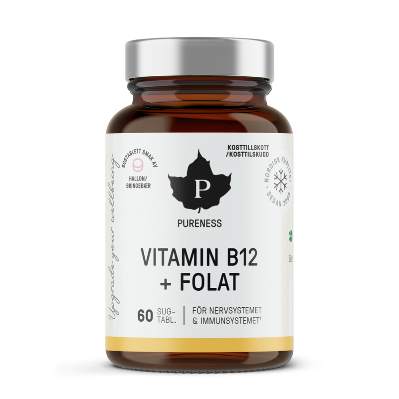 Vitamin B12 + Folat - 60 sugtabletter