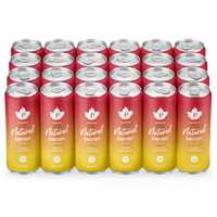 Natural Energy Drink Rhuby Lemonade - 330 ml x 24st