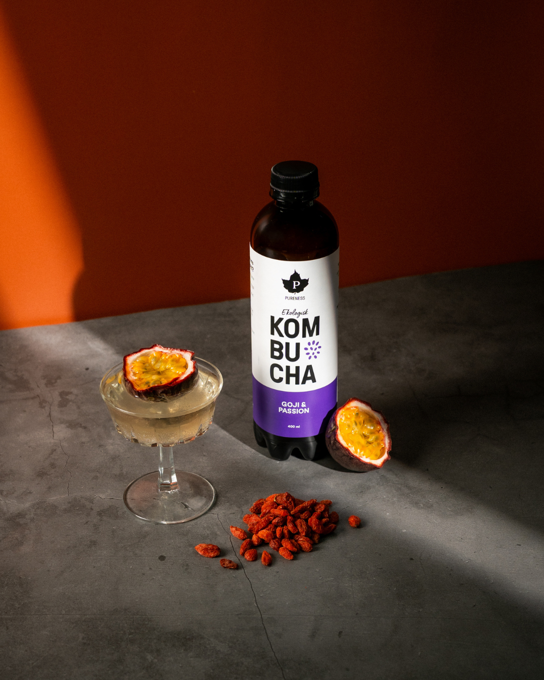 Ekologisk Kombucha Goji & Passion 400 ml x 12st