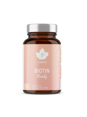 en burk biotin beauty utan bakgrund