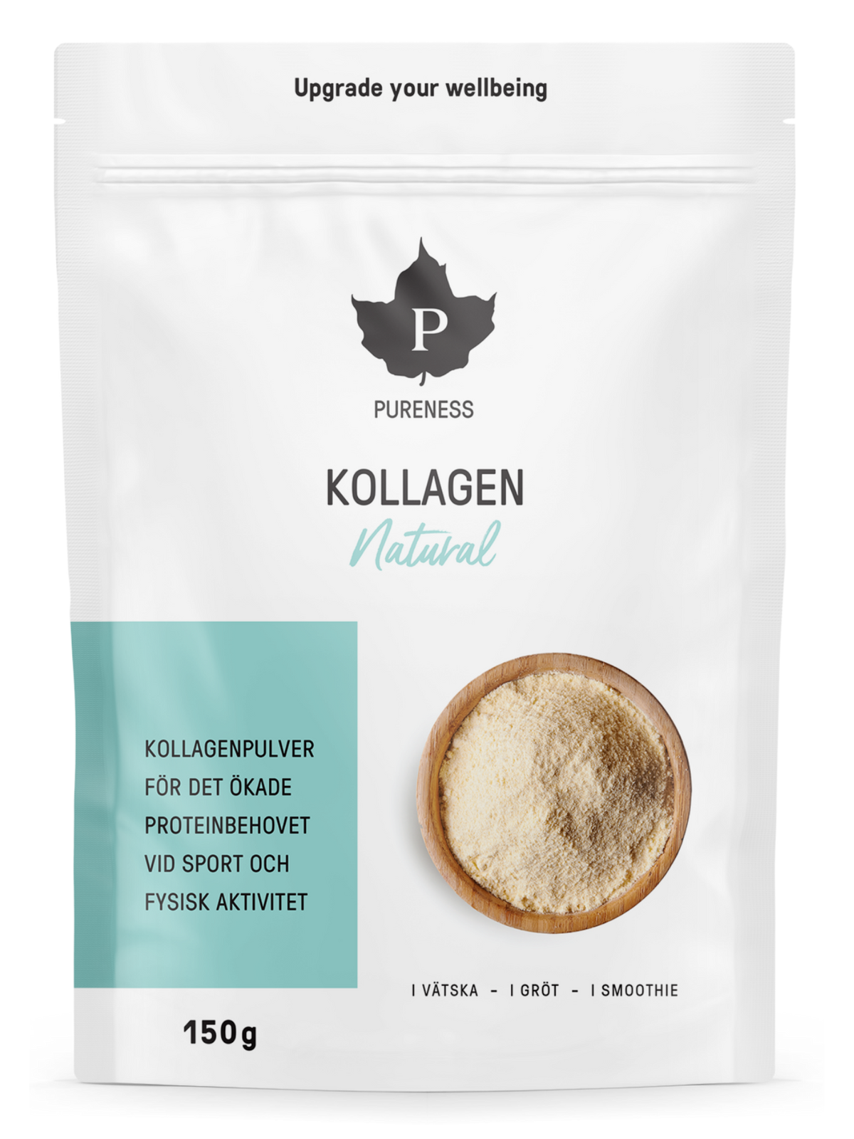 en påse pureness kollagen natural 150g utan bakgrund