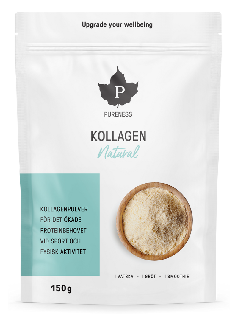 en påse pureness kollagen natural 150g utan bakgrund