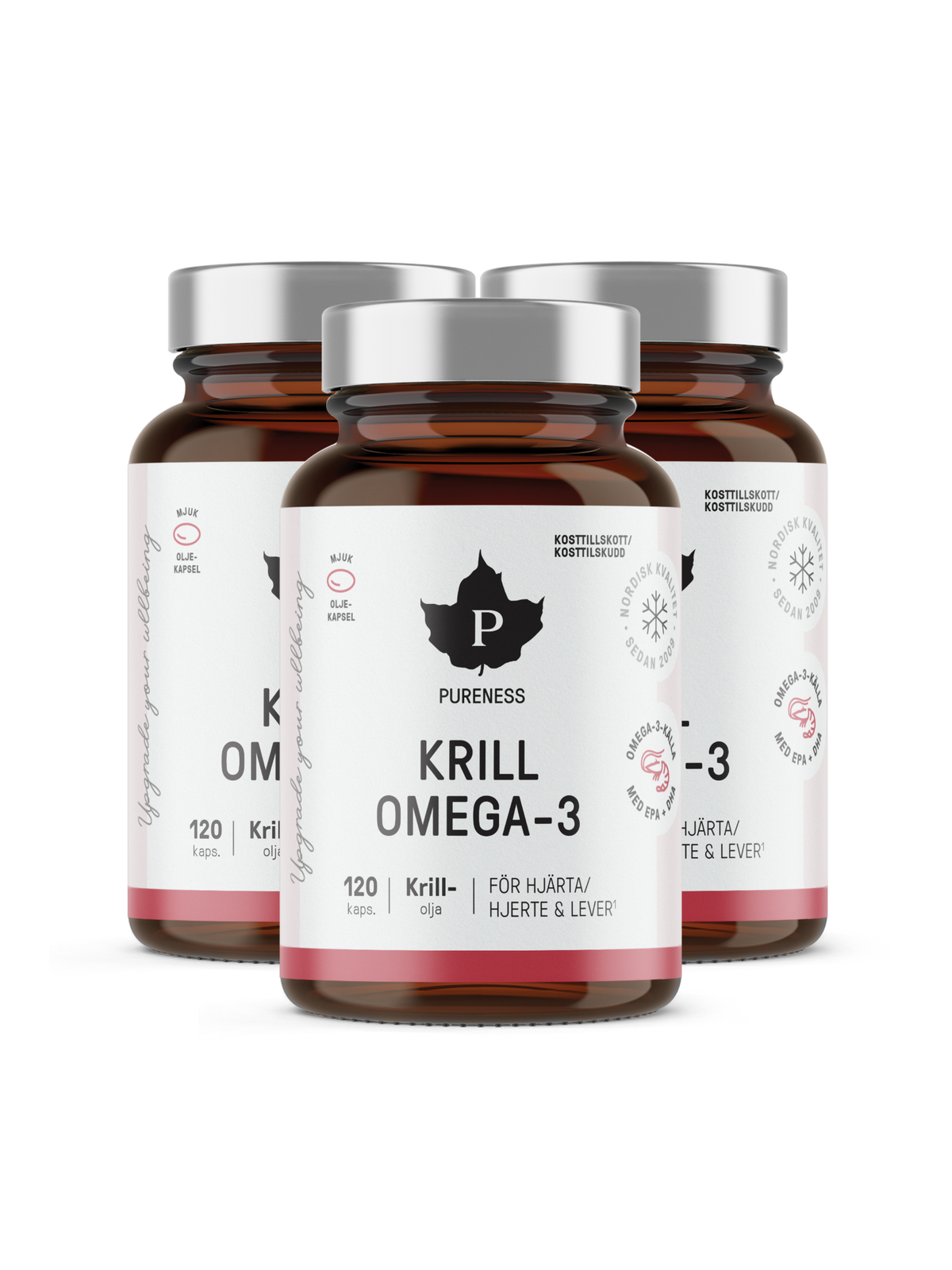 Krill Omega-3 120 kapslar - 3-Pack