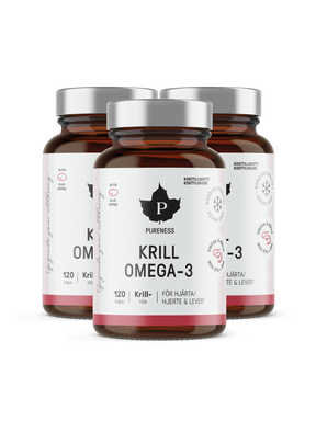 Krill Omega-3 120 kapslar - 3-Pack