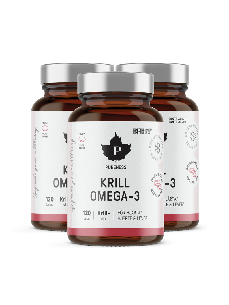 Krill Omega-3 120 kapslar - 3-Pack