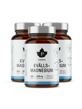 Kvällsmagnesium 120 kapslar - 3-Pack