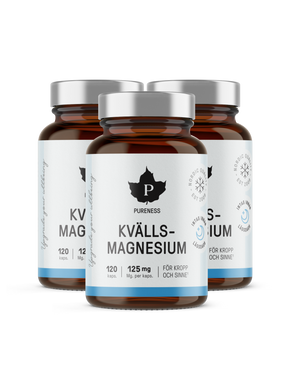 Kvällsmagnesium 120 kapslar - 3-Pack