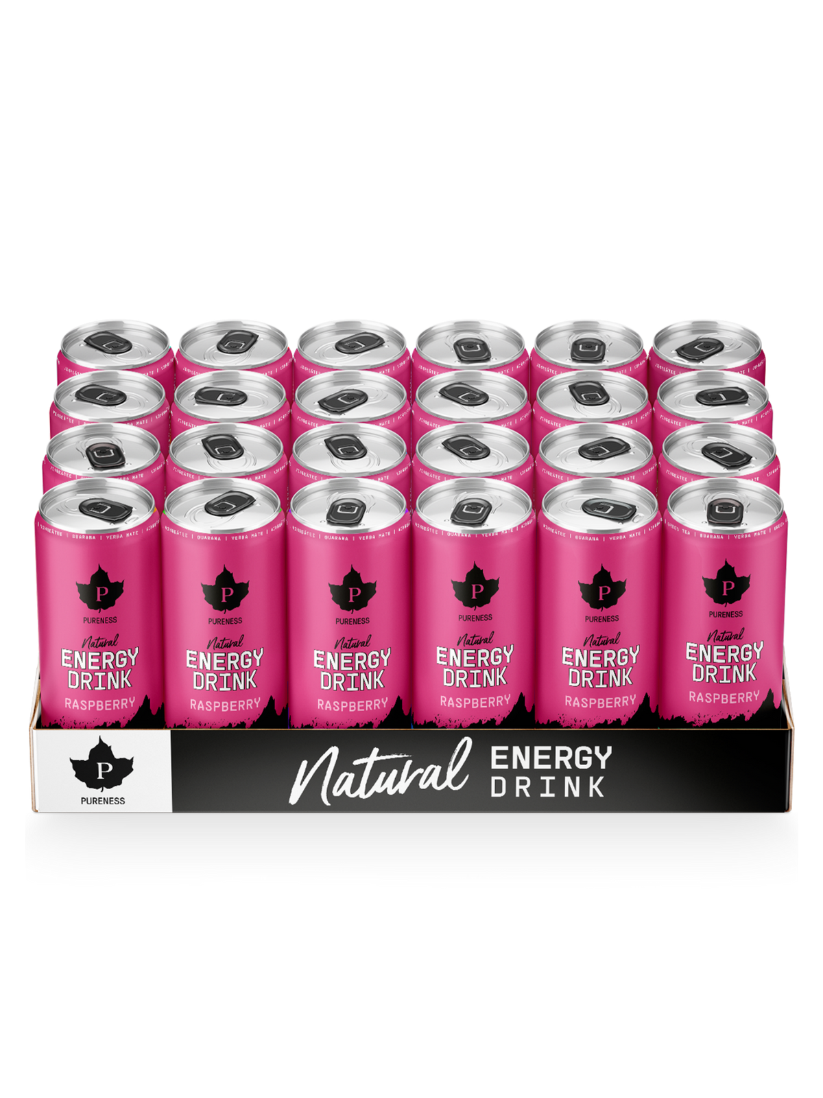 Natural Energy Drink Raspberry - 330 ml x 24st