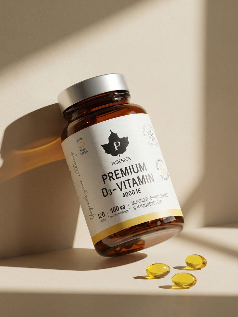 Premium D3-Vitamin 4000 IE - 120 kapslar