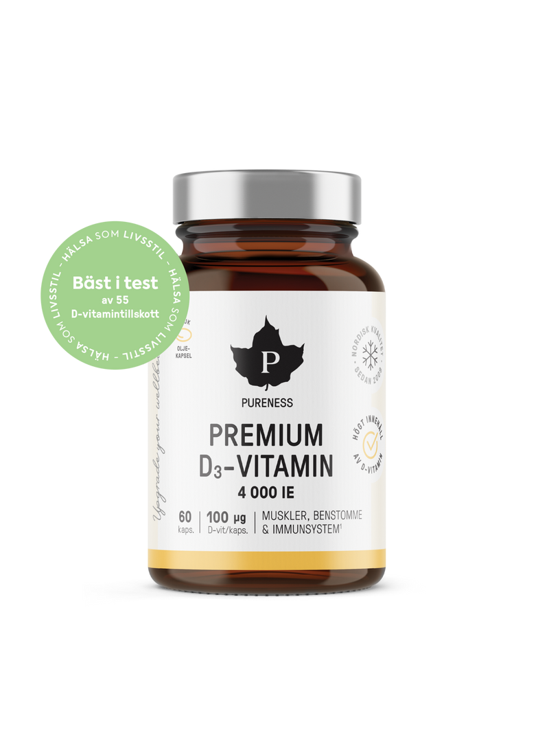Premium D3-Vitamin 4000 IE - 60 kapslar