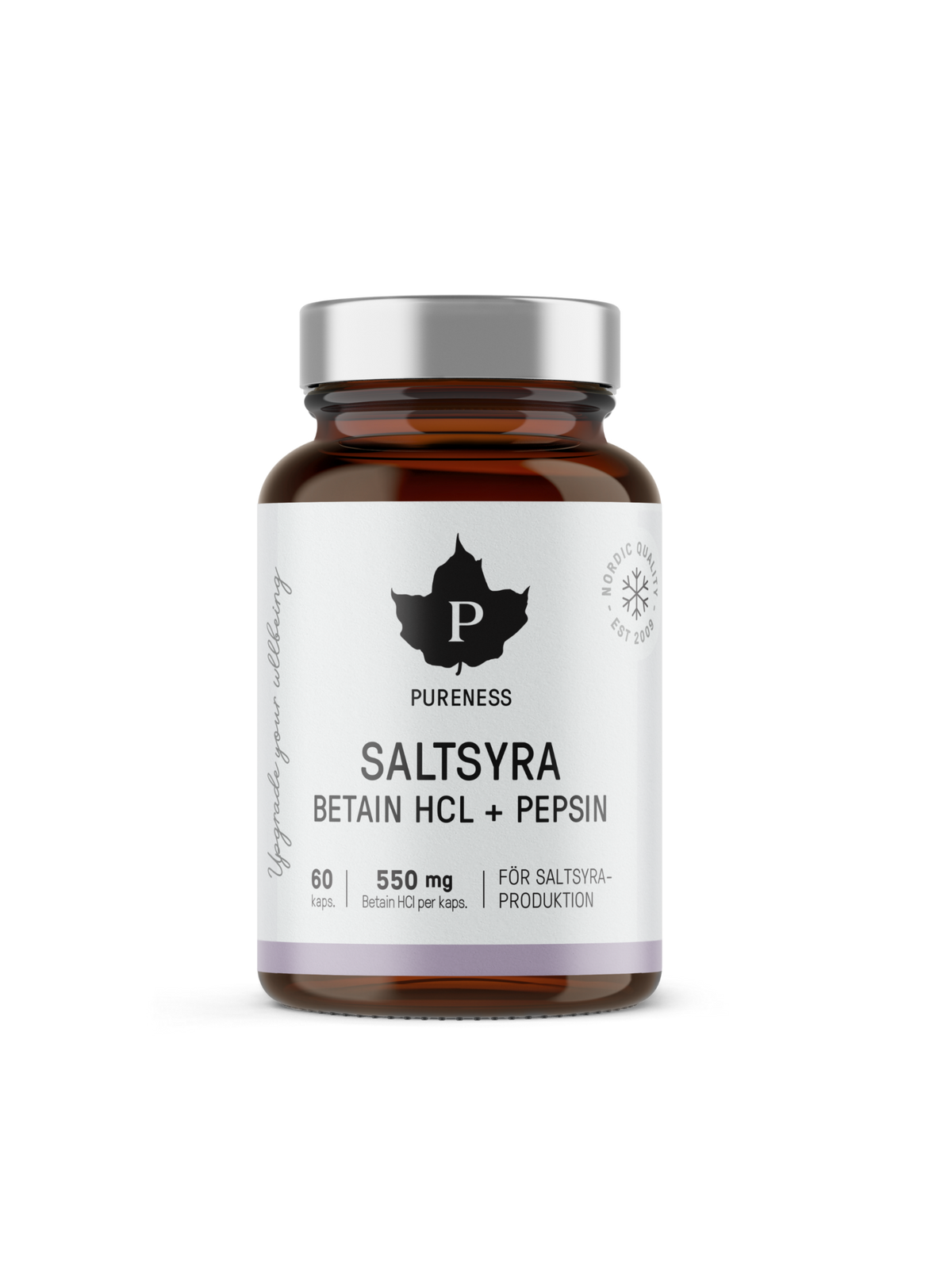 Saltsyra Betain HCl + Pepsin - 60 kapslar