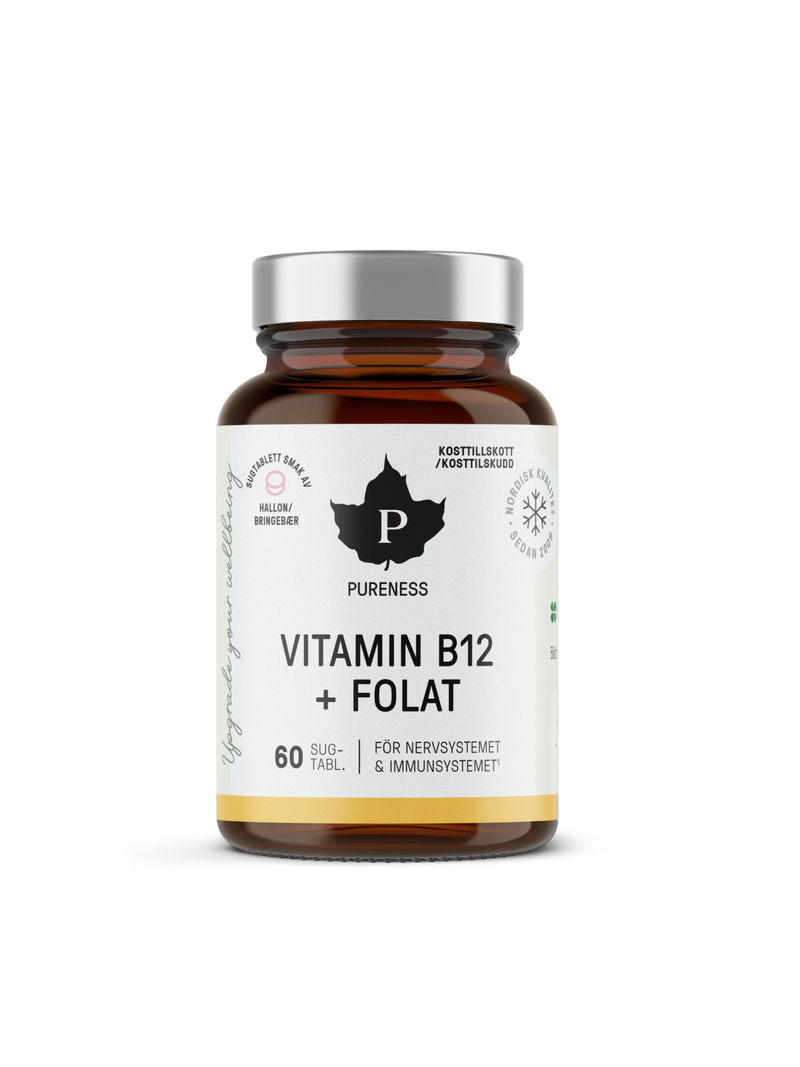 Vitamin B12 + Folat - 60 sugtabletter