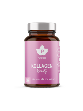 en burk pureness kollagen beauty 120 kaps utan bakgrund