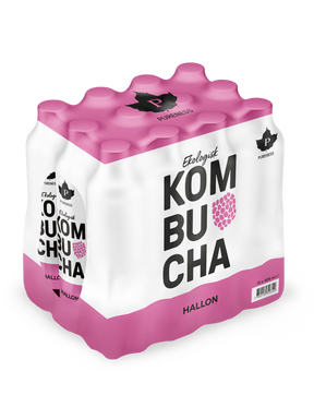Ekologisk Kombucha Hallon 400 ml x 12st