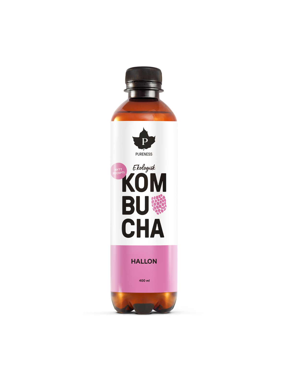 Ekologisk Kombucha Hallon - 400 ml