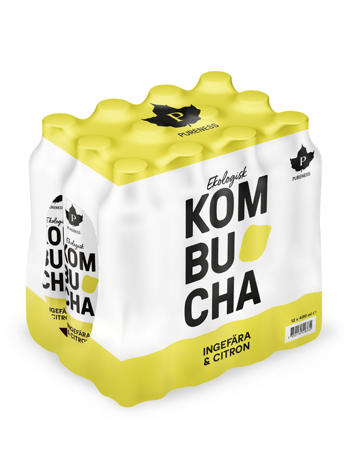 Ekologisk Kombucha Ingefära & Citron 400 ml x 12st
