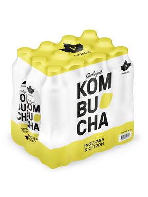 Ekologisk Kombucha Ingefära & Citron 400 ml x 12st