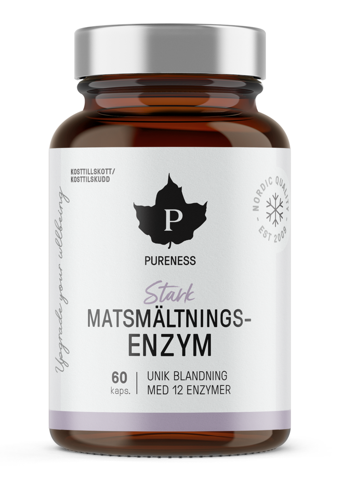 en burk pureness stark matsmältningsenzym utan bakgrund