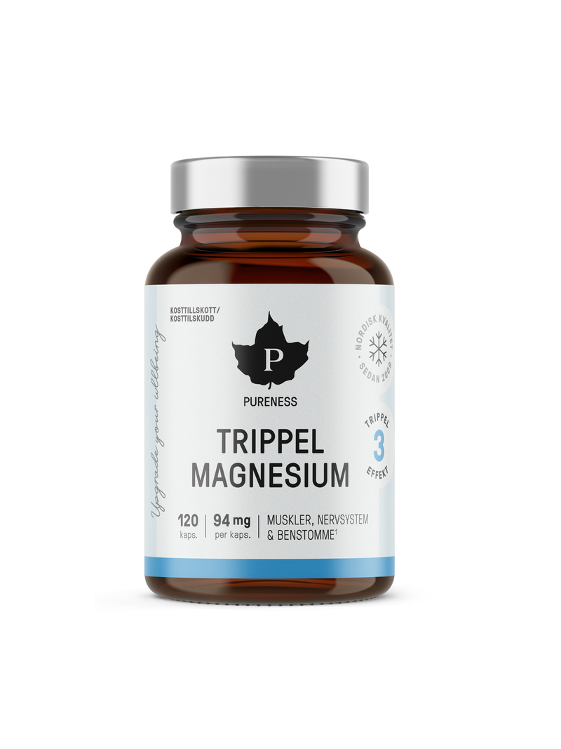 en burk trippel magnesium 120kaps utan bakgrund