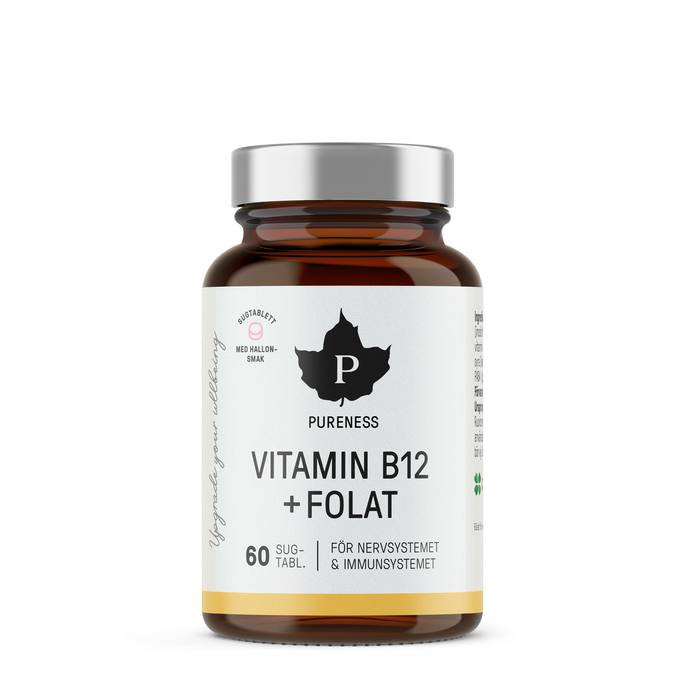 Vitamin B12 + Folat - 60 sugtabletter