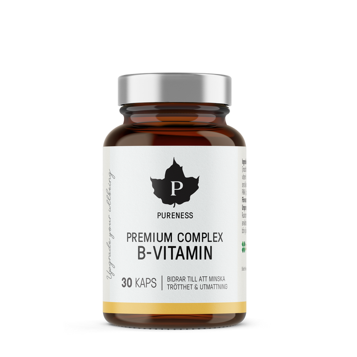 Premium Complex B-Vitamin - 30 kapslar