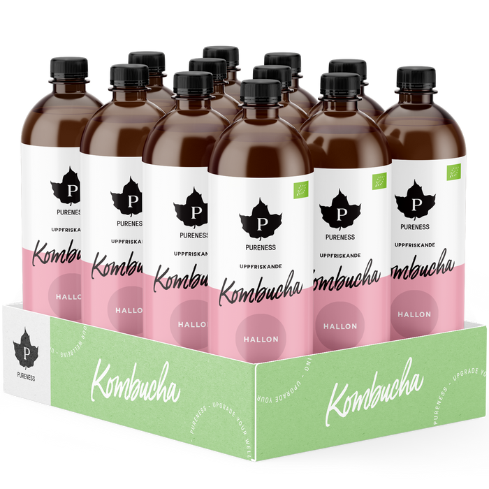 Ekologisk Kombucha Hallon 370 ml x 12st