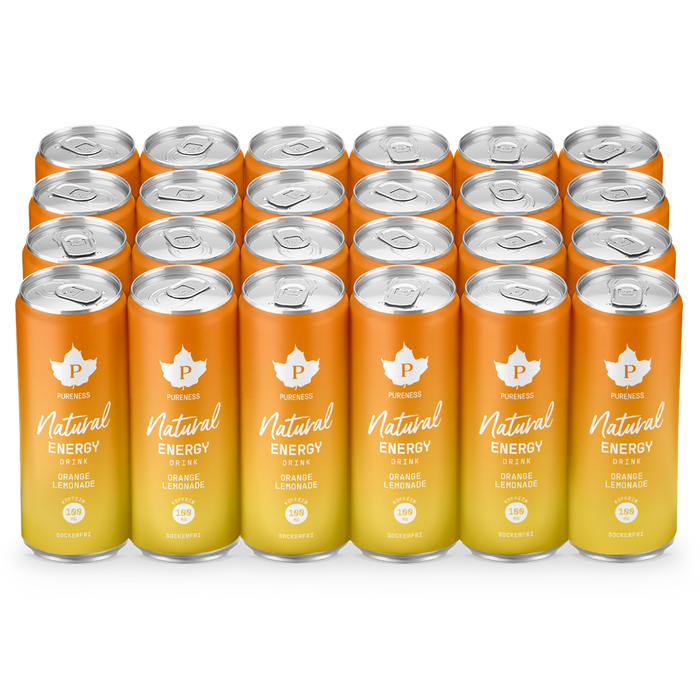 Natural Energy Drink Orange Lemonade - 330 ml x 24st