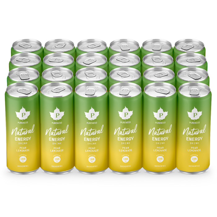 Natural Energy Drink Pear Lemonade - 330 ml x 24st