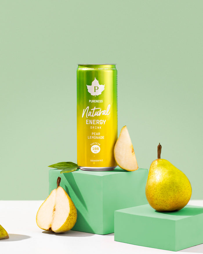 Natural Energy Drink Pear Lemonade - 330 ml x 24st